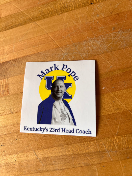 Mark pope sticker