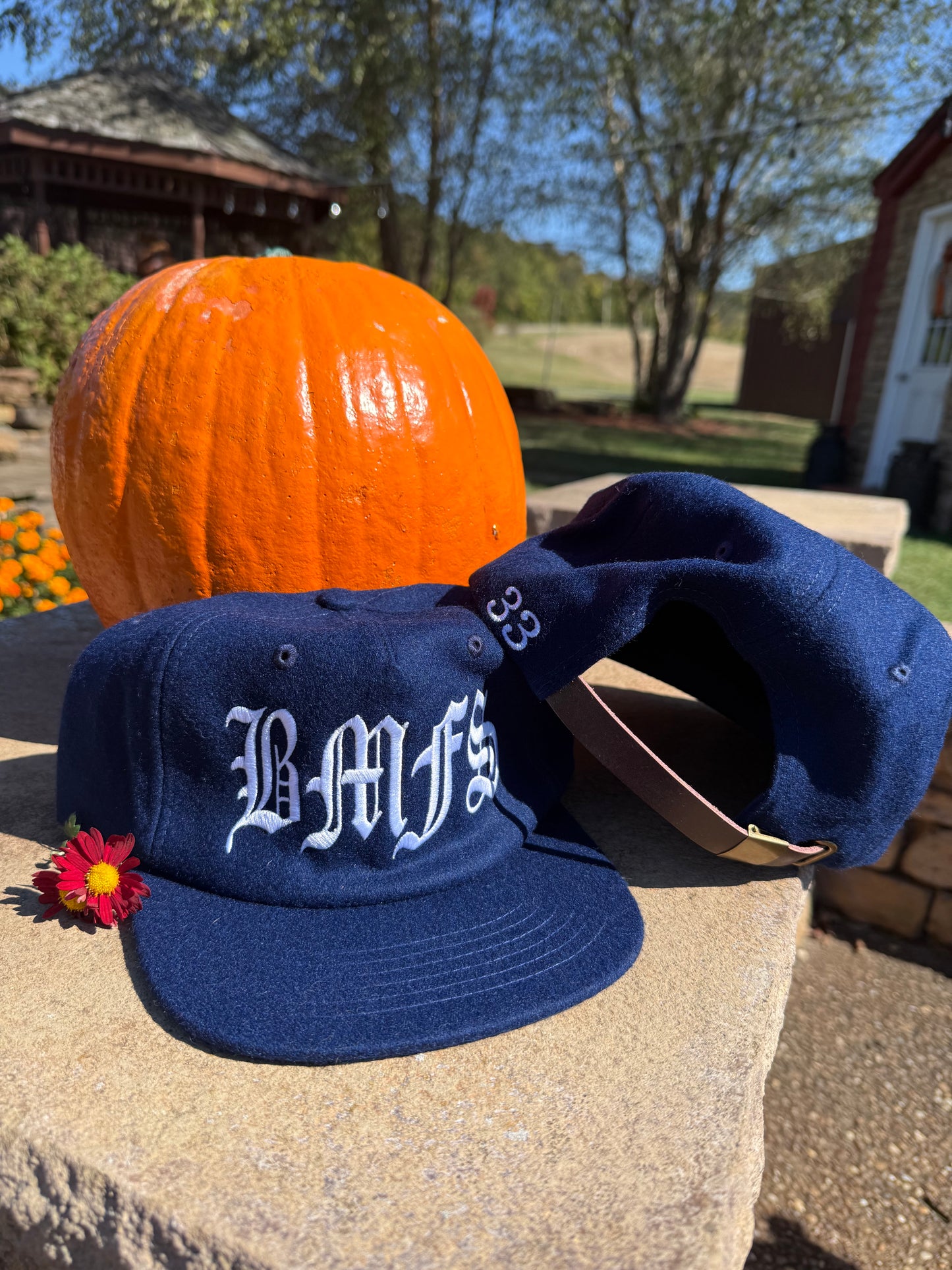 BMFS Navy Script Hat