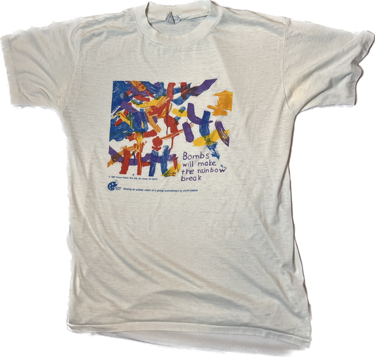 Vintage Picture Peace Art Tshirt (Medium)