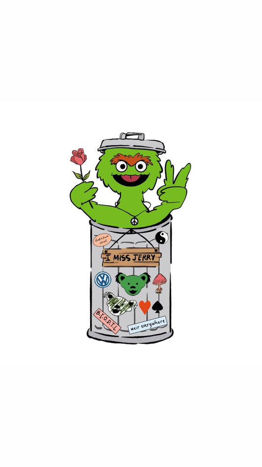 Oscar the grouch Dead sticker