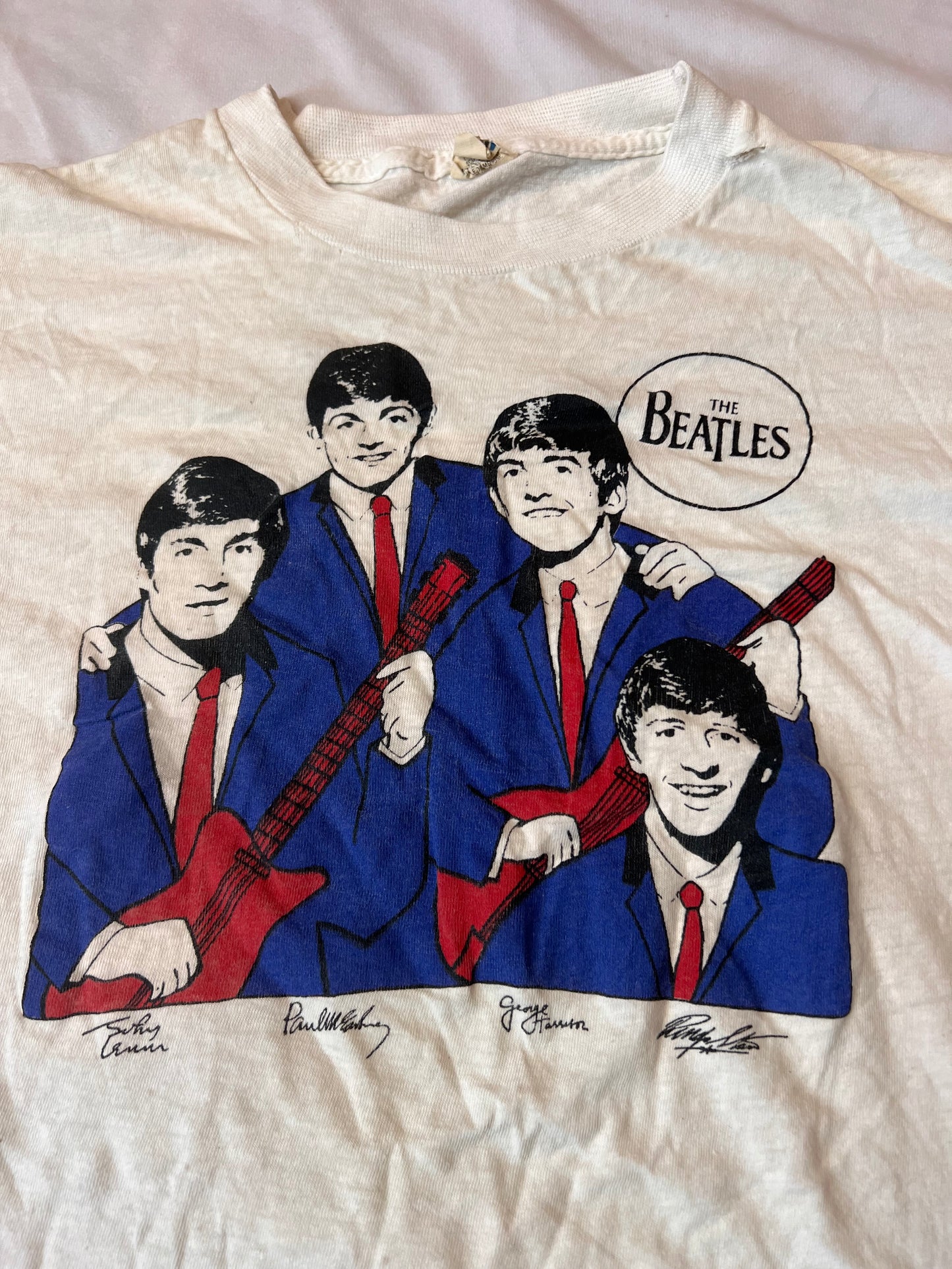 Vintage 80’s Beatles Shirt (XS/Small)