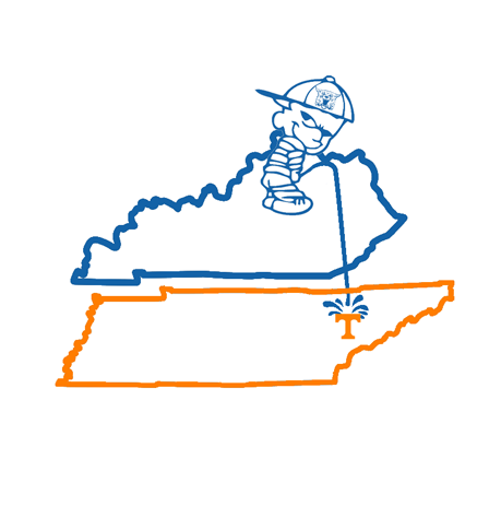 Kentucky Vs Tennessee Sticker