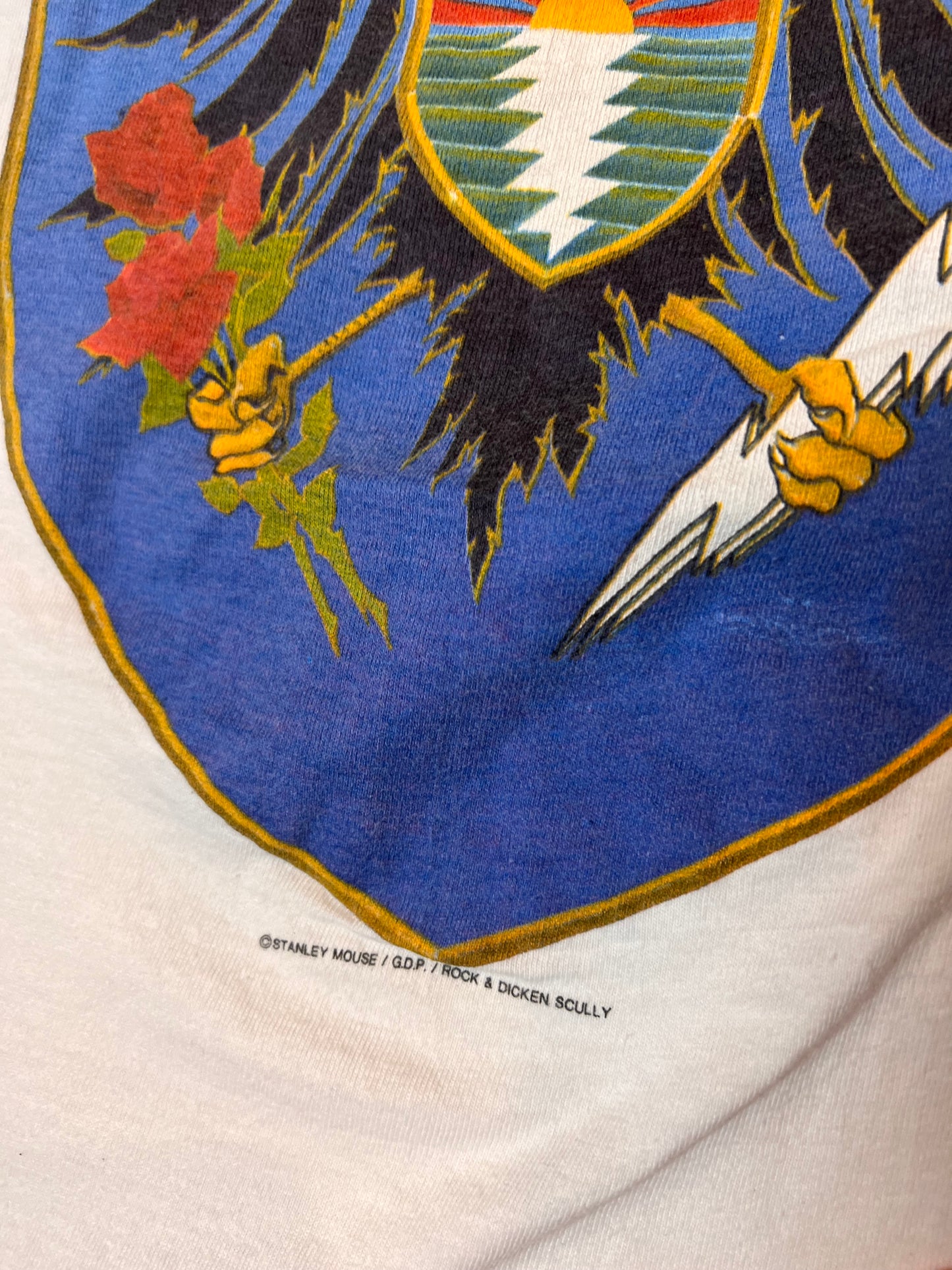 Vintage 80’s Grateful Dead Stanley Mouse Tshirt (Medium)