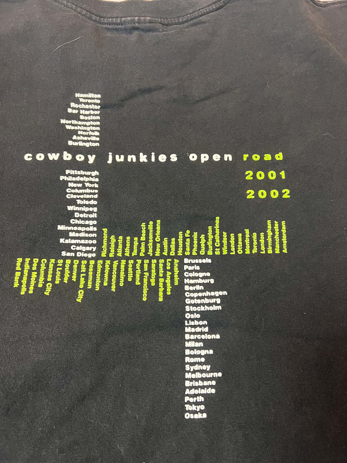 Y2K Cowboy Junkies ‘01/‘02 Tshirt (XL)