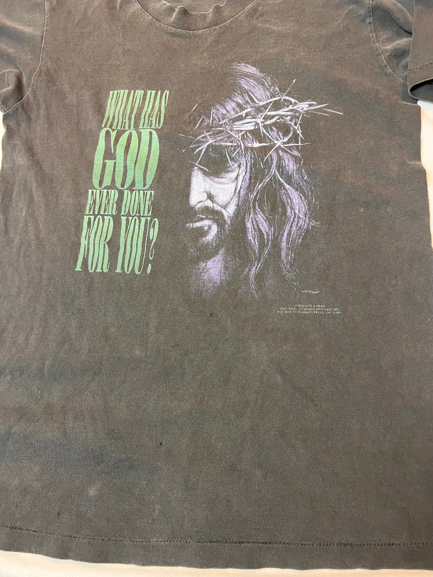 Vintage Living Epistles Jesus Tshirt (Small)